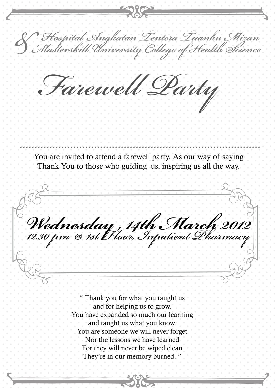 Invitation Wordings for Farewell Party Farewell Party Invitation Wording Invitation Wordings for Farewell Party Farewell Party Invitation Wording