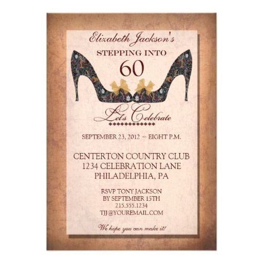 Invitations for 60 Birthday Party Awesome 60th Birthday Party Invitations Ideas Get More