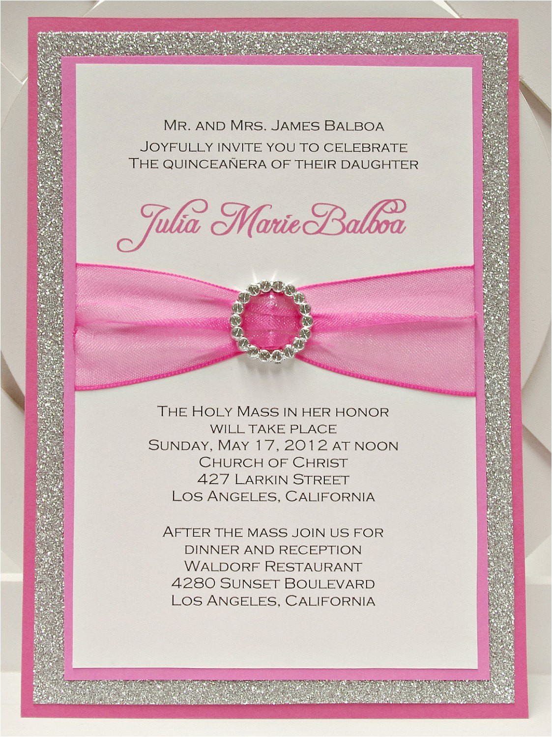 Invitations for A Quinceanera Bright Pink Quinceanera Sweet Sixteen Invitation by