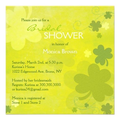 Irish Bridal Shower Invitations 17 Best Images About Irish Bridal Shower Invitations On