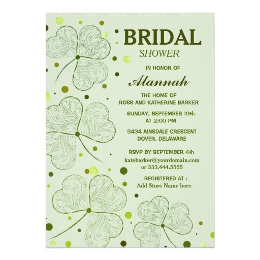 Irish Bridal Shower Invitations 17 Best Images About Irish Wedding theme Ideas On