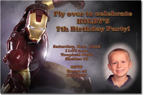 Iron Man Birthday Party Invitations Iron Man Birthday Invitations Ideas Bagvania Free