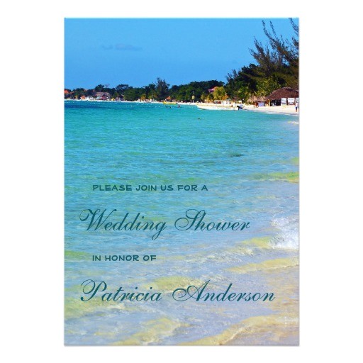 Jamaican themed Bridal Shower Invitations Bridal Shower Invitations Jamaican themed Bridal Shower
