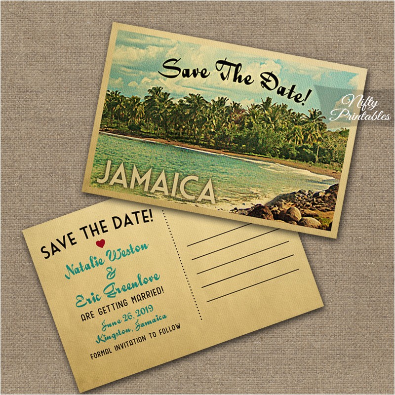 Jamaican themed Bridal Shower Invitations Jamaica Wedding Invitations Vtw Nifty Printables