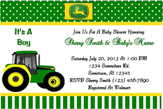 John Deere Baby Shower Invites Unavailable Listing On Etsy