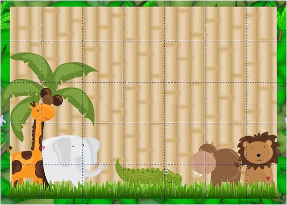 Jungle theme Baby Shower Invitation Templates Baby Shower Invitations Jungle theme Template