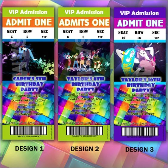Just Dance Birthday Party Invitations Just Dance Dance Parties and Party Invitations On Pinterest