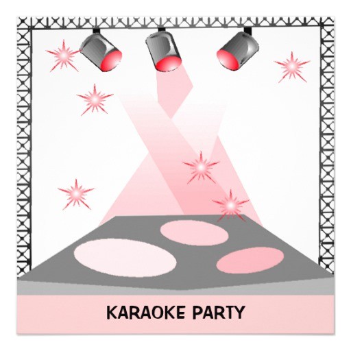 Karaoke Party Invitation Templates Personalized Talent Show Invitations