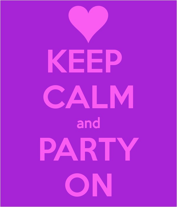 Keep Calm and Party On Invitations Keep Calm Party On