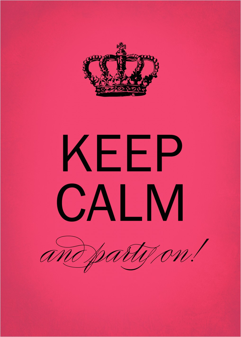 Keep Calm and Party On Invitations Wedding Bachelorette Party Invitations Keep Calm by Mink