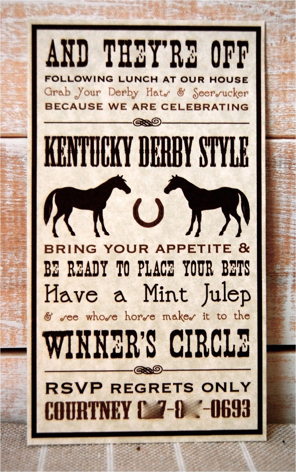 Kentucky Derby Party Invitation Ideas Beth Kruse Custom Creations Kentucky Derby Party