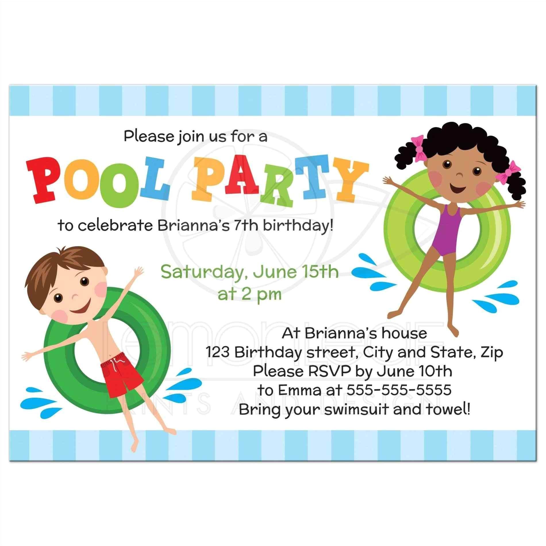 Kids Swimming Party Invitations Free 10th Birthday Party Invitations Boy Printable S Pool Kids Swimming Party Invitations Free 10th Birthday Party Invitations Boy Printable S Pool