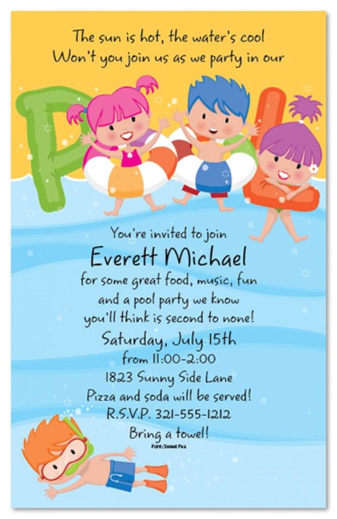Kids Swimming Party Invitations Free Printable Kids Pool Party Invitations Templates 4 Kids Swimming Party Invitations Free Printable Kids Pool Party Invitations Templates 4