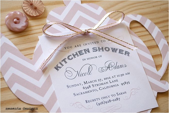 Kitchen Tea Party Invitation Ideas Bridal Shower Paper Goods A Collection Of Ideas to Try