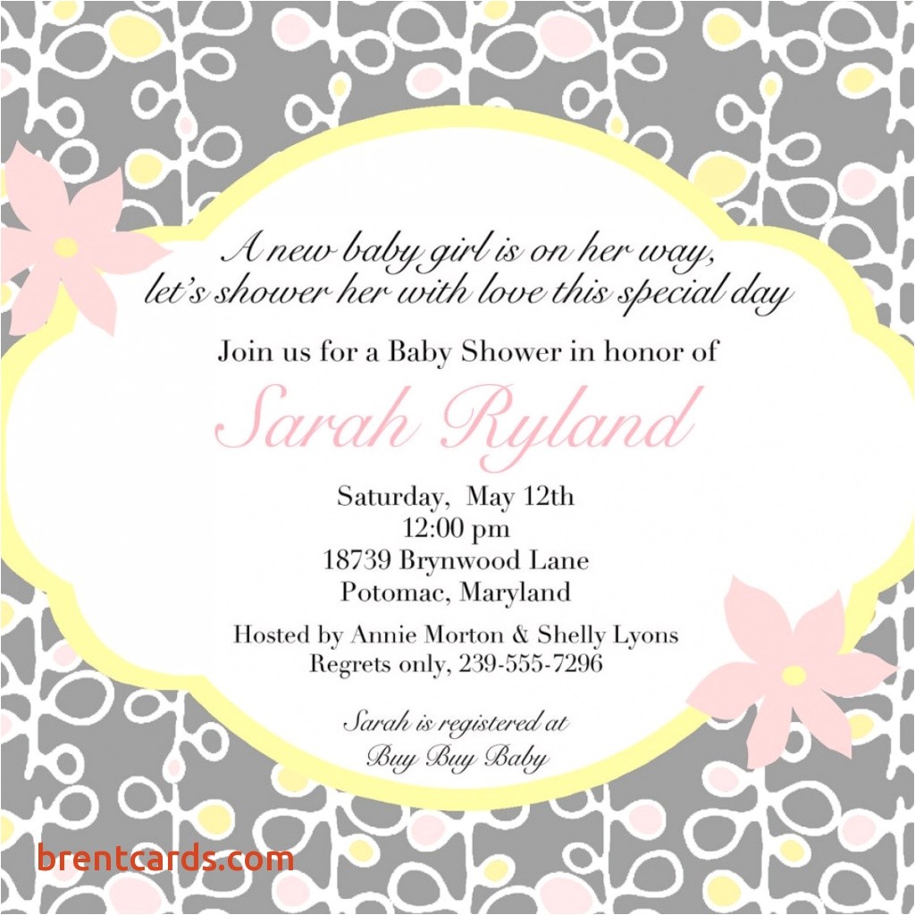 Ladies Only Baby Shower Invitation Wording La S Ly Baby Shower Invitation Wording