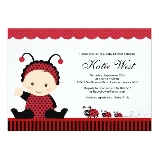 Ladybug Invitations for Baby Shower Lady Bug Baby Shower Invitation Ladybug Invitations for Baby Shower Lady Bug Baby Shower Invitation