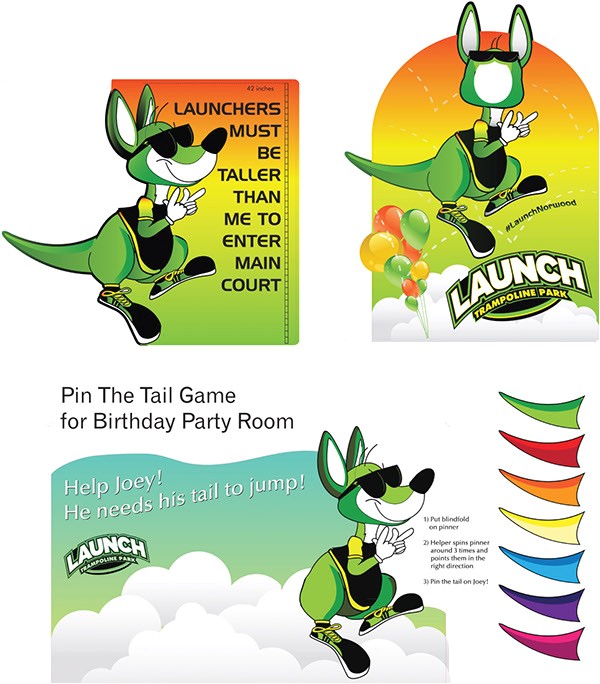 Launch Trampoline Park Birthday Invitations Launch Trampoline Park Signage On Risd Portfolios