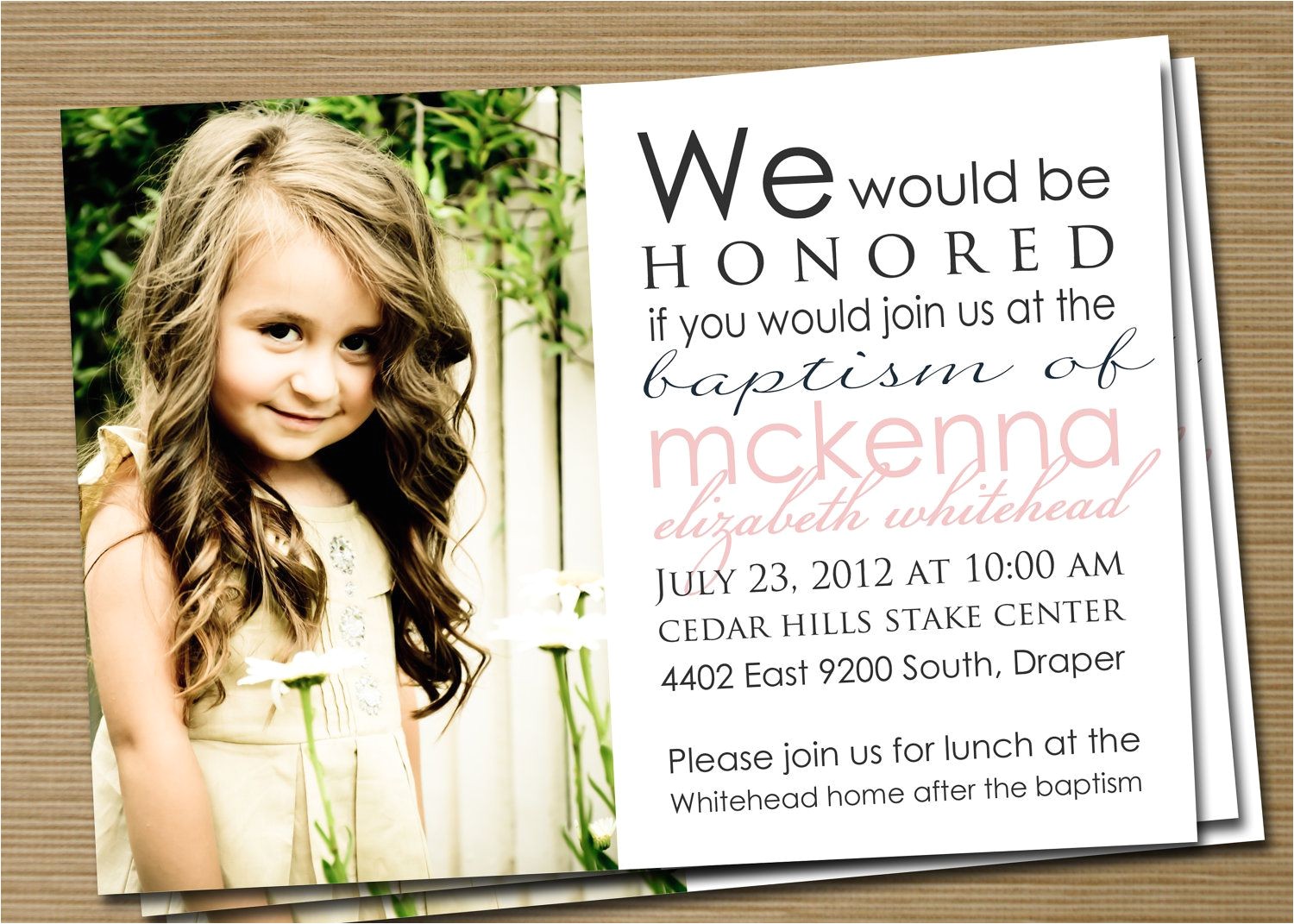 Lds Baptism Invite Lds Baptism Invitations order Lds Baptism Invitations