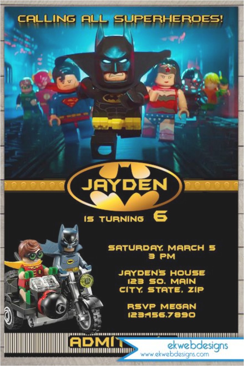 Lego Batman Party Invitations Free Printable Lego Batman Invitation for Kids – orderecigsjuicefo