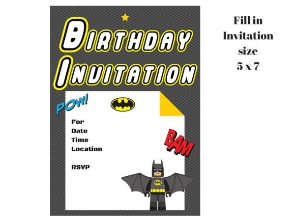 Lego Batman Party Invitations Free Printable Lego Batman Invitation Magical Printable