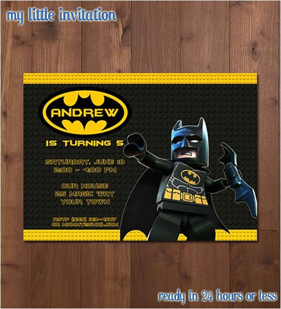 Lego Batman Party Invitations Free Printable Lego Batman Superhero Birthday Party Invitation Printable