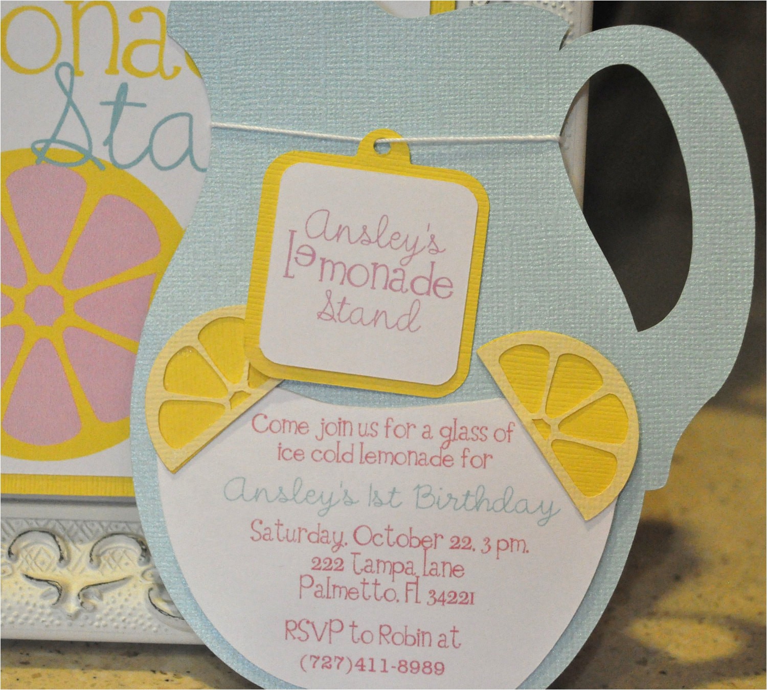 Lemonade Stand Birthday Party Invitations Lemonade Party Invitation Lemonade Stand Invitation Birthday