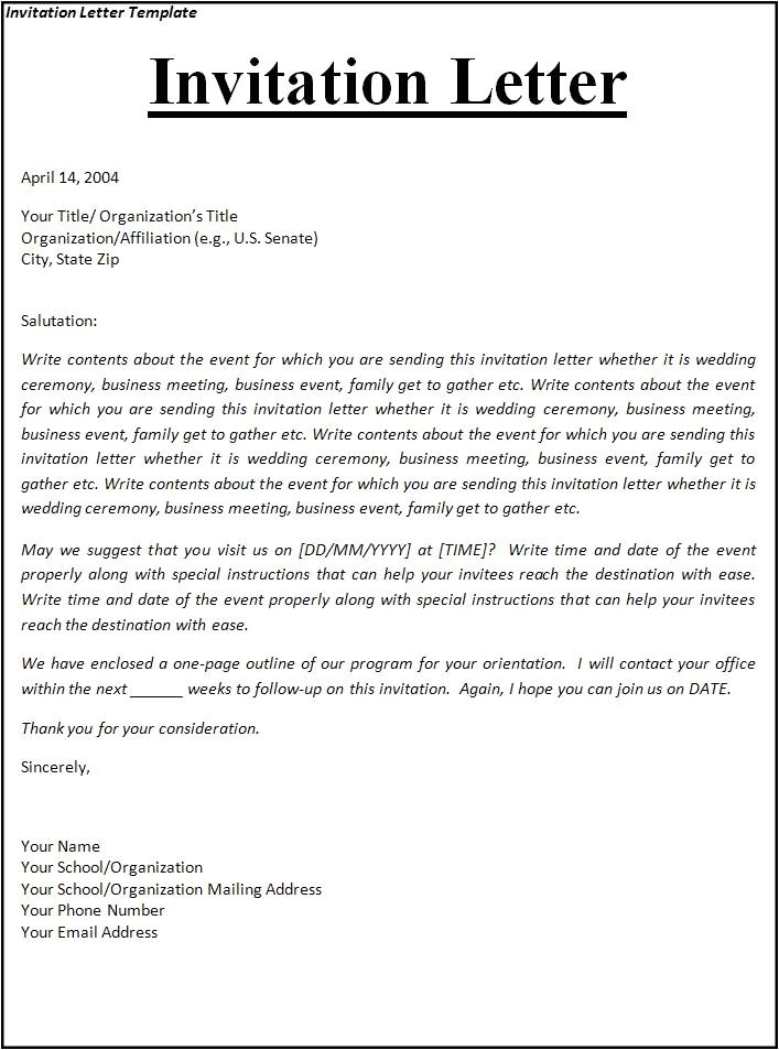 Letter Of Invitation for A Christmas Party Letter Invitation for Uk Visa Template Resume Builder