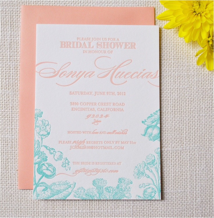 Letterpress Bridal Shower Invitations 42 Best A Joyus Bridal Shower Images On Pinterest
