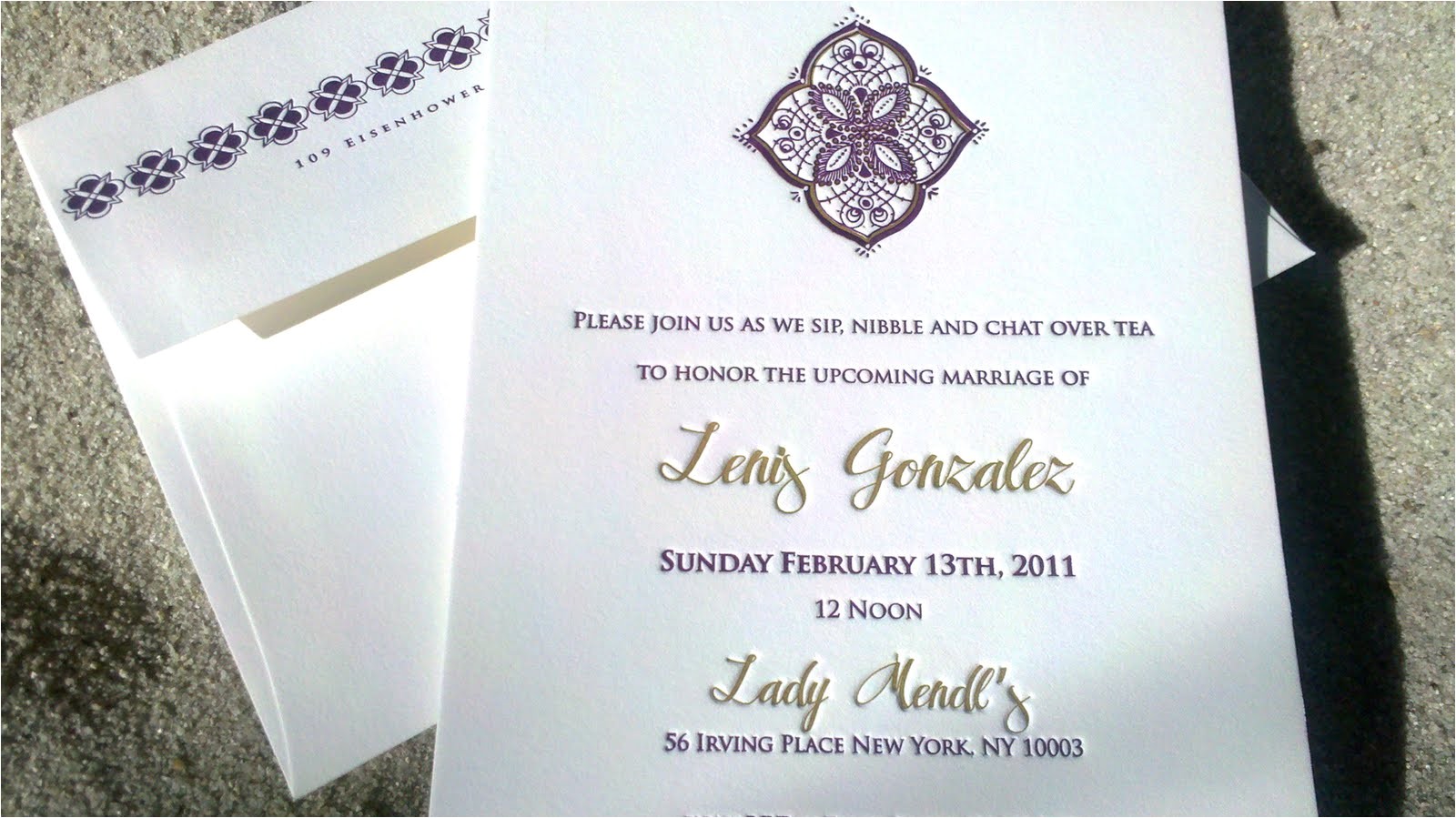 Letterpress Bridal Shower Invitations Illustration Letterpress Bridal Shower Invitation