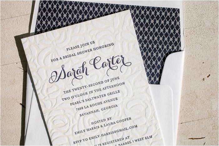 Letterpress Bridal Shower Invitations Letterpress Bridal Shower Invitations Sempak 2b2001a5e502