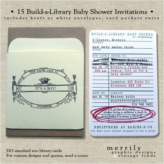 Library themed Baby Shower Invitations 17 Best Ideas About Library Baby Showers On Pinterest
