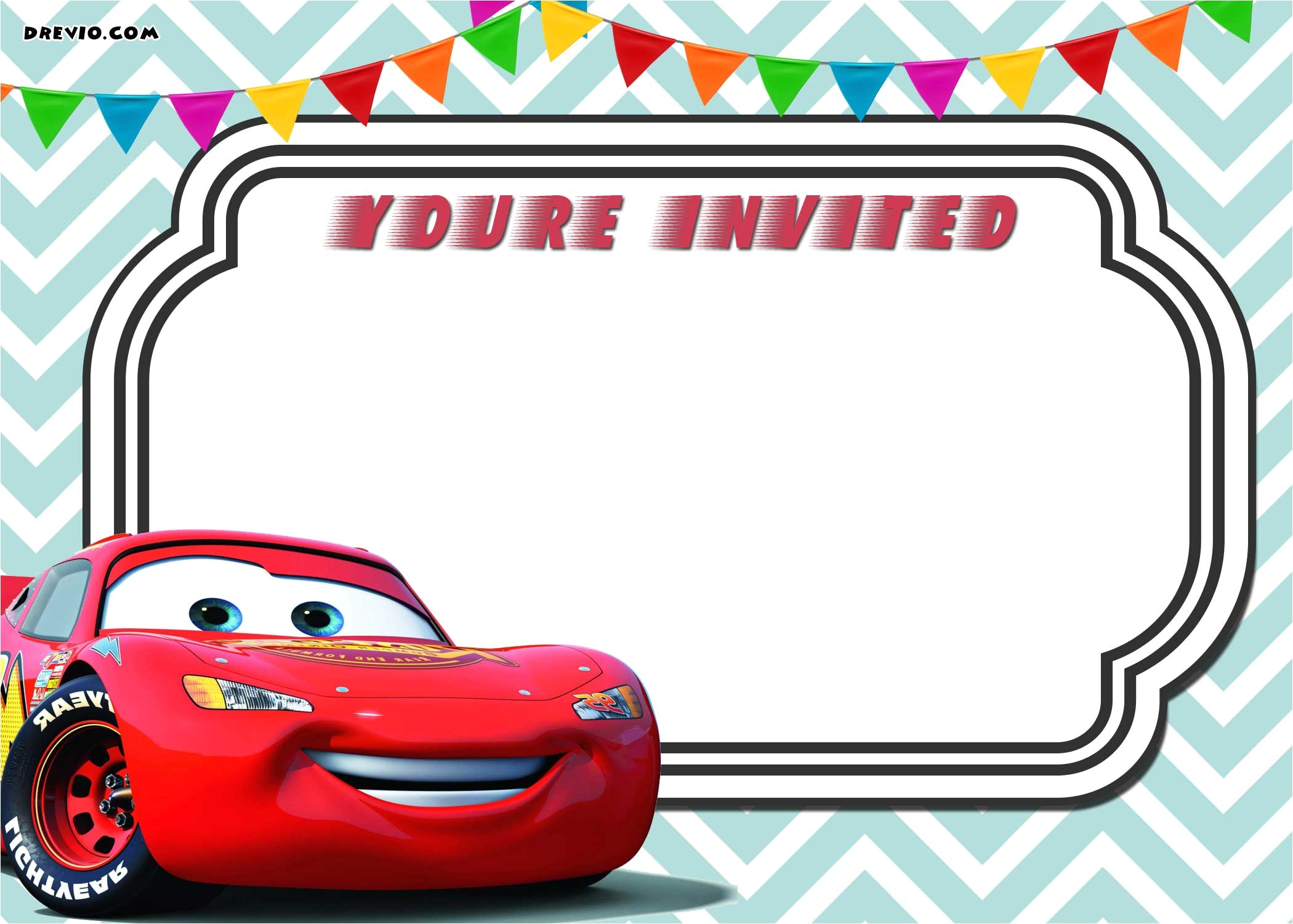 Lightning Mcqueen Birthday Party Invitations Free Free Printable Cars 3 Lightning Mcqueen Invitation