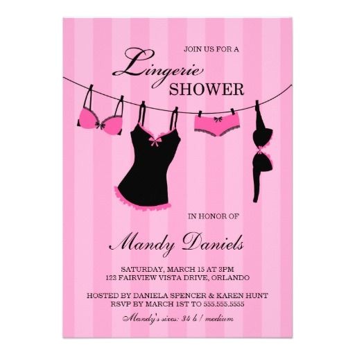 Lingerie Bridal Shower Invitation Wording 1000 Images About Bridal Shower Invitations On Pinterest