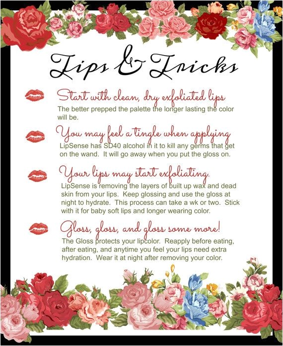 Lipsense Party Invite 5 Hi Res Images for You to Print Out for Your Lipsense