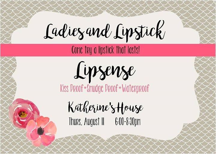 Lipsense Party Invite Lipsense Party at Katherine 39 S Place Pitt County