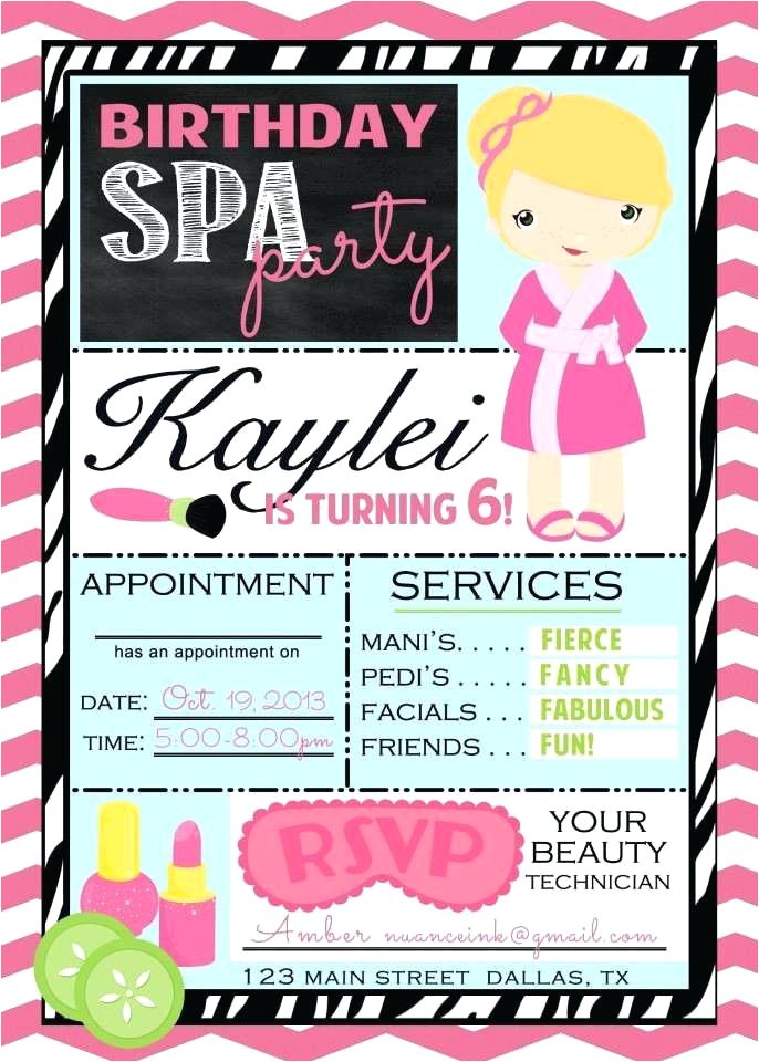 Lipsense Party Invite Wording Spa Party Invitations Spa Party Invitations Spa Party
