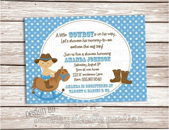 Little Buckaroo Baby Shower Invitations Little Buckaroo Cowboy Baby Shower Custom Printable Shower Little Buckaroo Baby Shower Invitations Little Buckaroo Cowboy Baby Shower Custom Printable Shower
