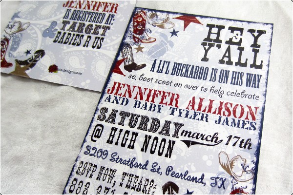 Little Buckaroo Baby Shower Invitations Rosita Designs Li L Buckaroo Baby Shower Little Buckaroo Baby Shower Invitations Rosita Designs Li L Buckaroo Baby Shower