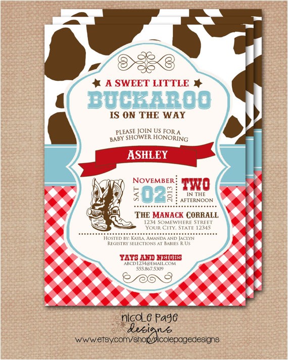 Little Buckaroo Baby Shower Invitations Unavailable Listing On Etsy Little Buckaroo Baby Shower Invitations Unavailable Listing On Etsy