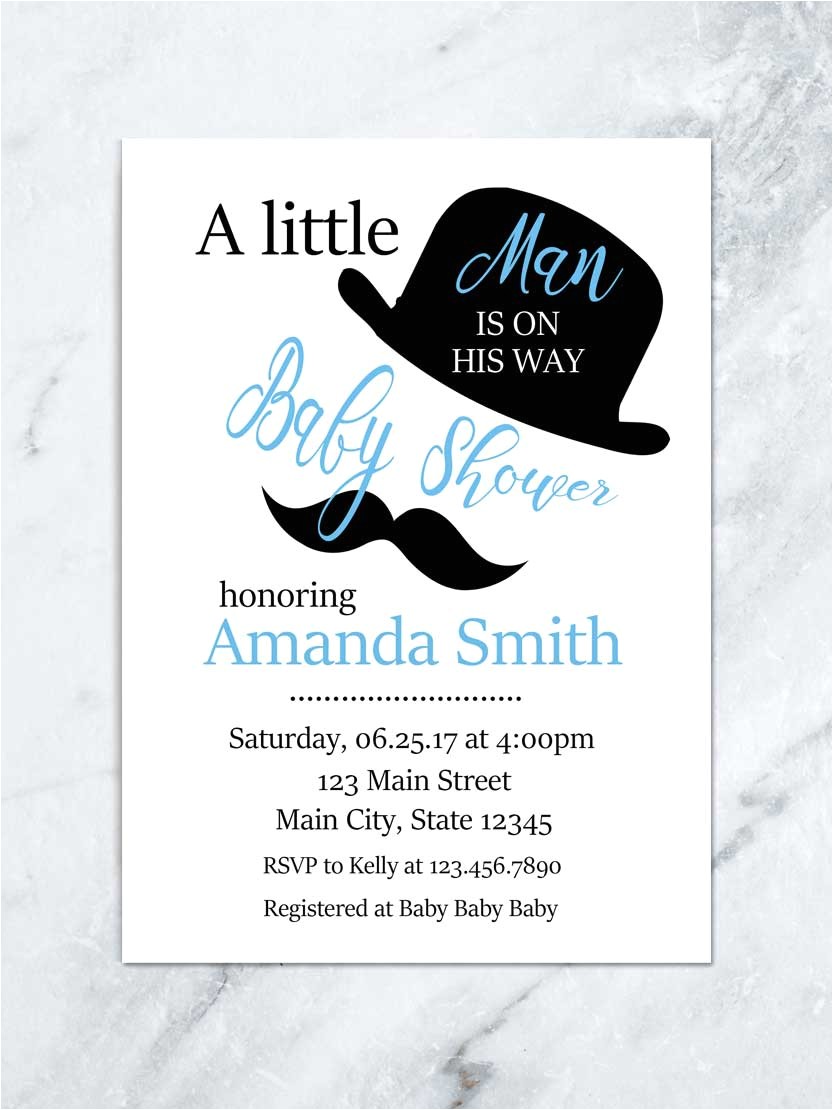 Little Man Baby Shower Invitation Templates Free Mustache Baby Shower Invitations Oxyline D0f9134fbe37