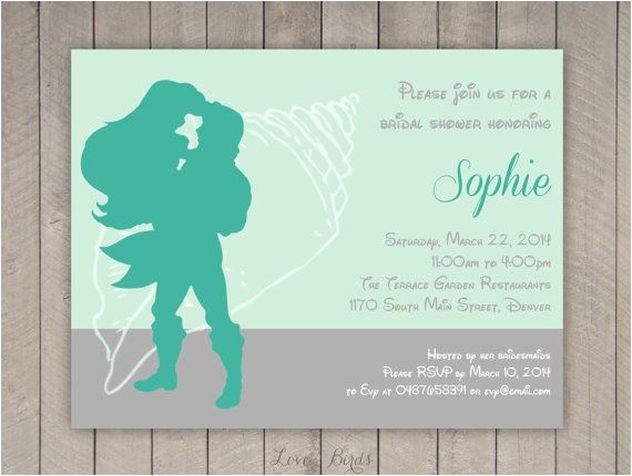 Little Mermaid Bridal Shower Invitations 25 Best Ideas About Mermaid Bridal Showers On Pinterest