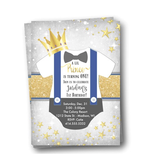 Little Prince First Birthday Invitation Prince Birthday Invitation Royal Prince First 1st Birthday Little Prince First Birthday Invitation Prince Birthday Invitation Royal Prince First 1st Birthday