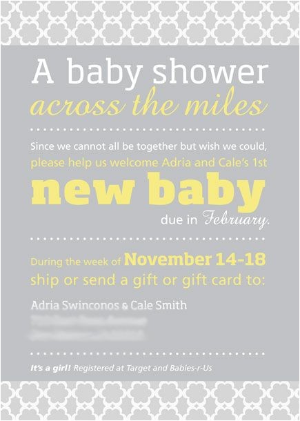 Long Distance Baby Shower Invitation Wording 25 Great Ideas About Virtual Baby Shower On Pinterest Long Distance Baby Shower Invitation Wording 25 Great Ideas About Virtual Baby Shower On Pinterest