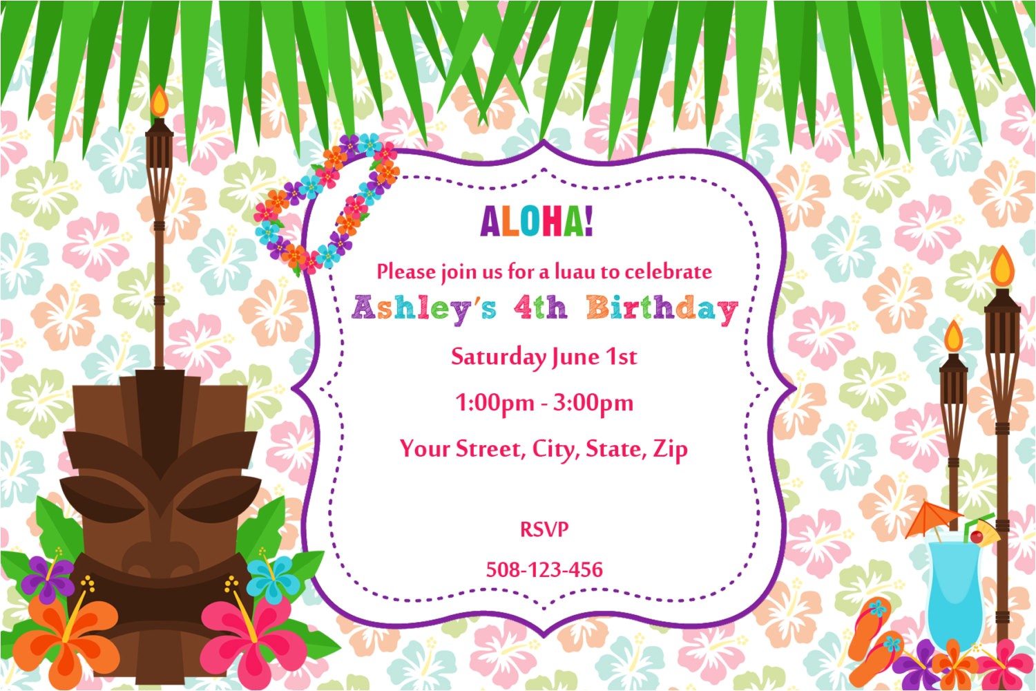 Luau Party Invitation Template Free 20 Luau Birthday Invitations Designs Luau Party Invitation Template Free 20 Luau Birthday Invitations Designs