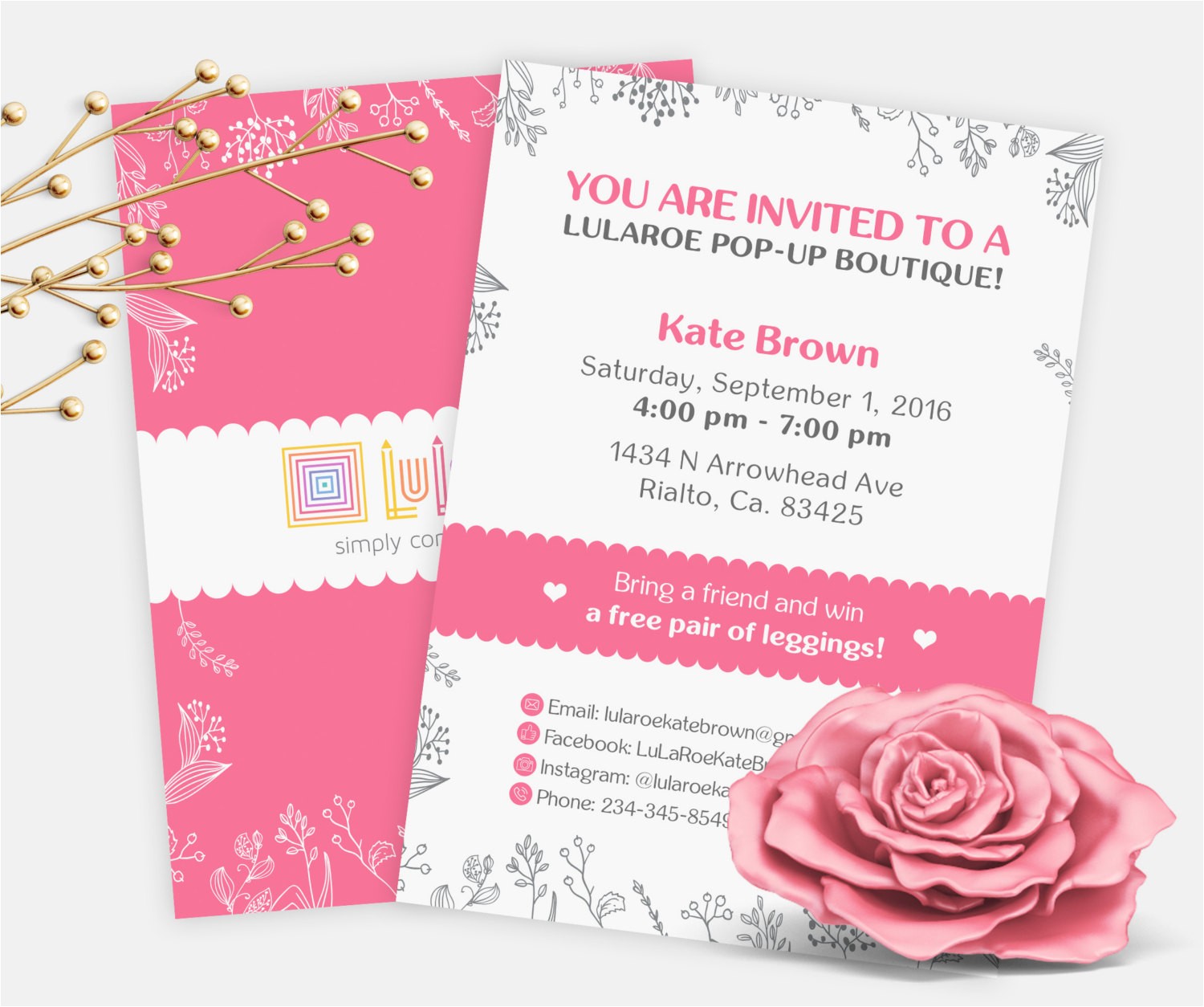 Lularoe Launch Party Invite Lularoe Invitation Card Lularoe Launch Party Pop Up by Justpsd