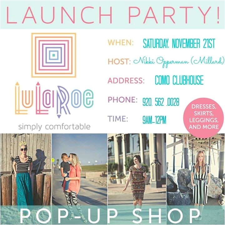 Lularoe Launch Party Invite Nikkis Lularoe Launch Party at Lake O Beach Clubhouse