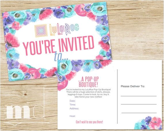 Lularoe Party Invite Template Lularoe Invitation Lularoe Pop Up Boutique Invite Best