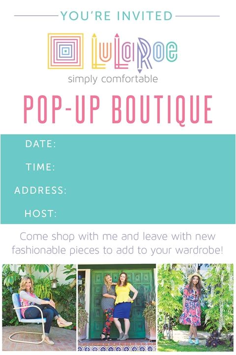Lularoe Party Invite Template Lularoe Multi Consultant Pop Up at