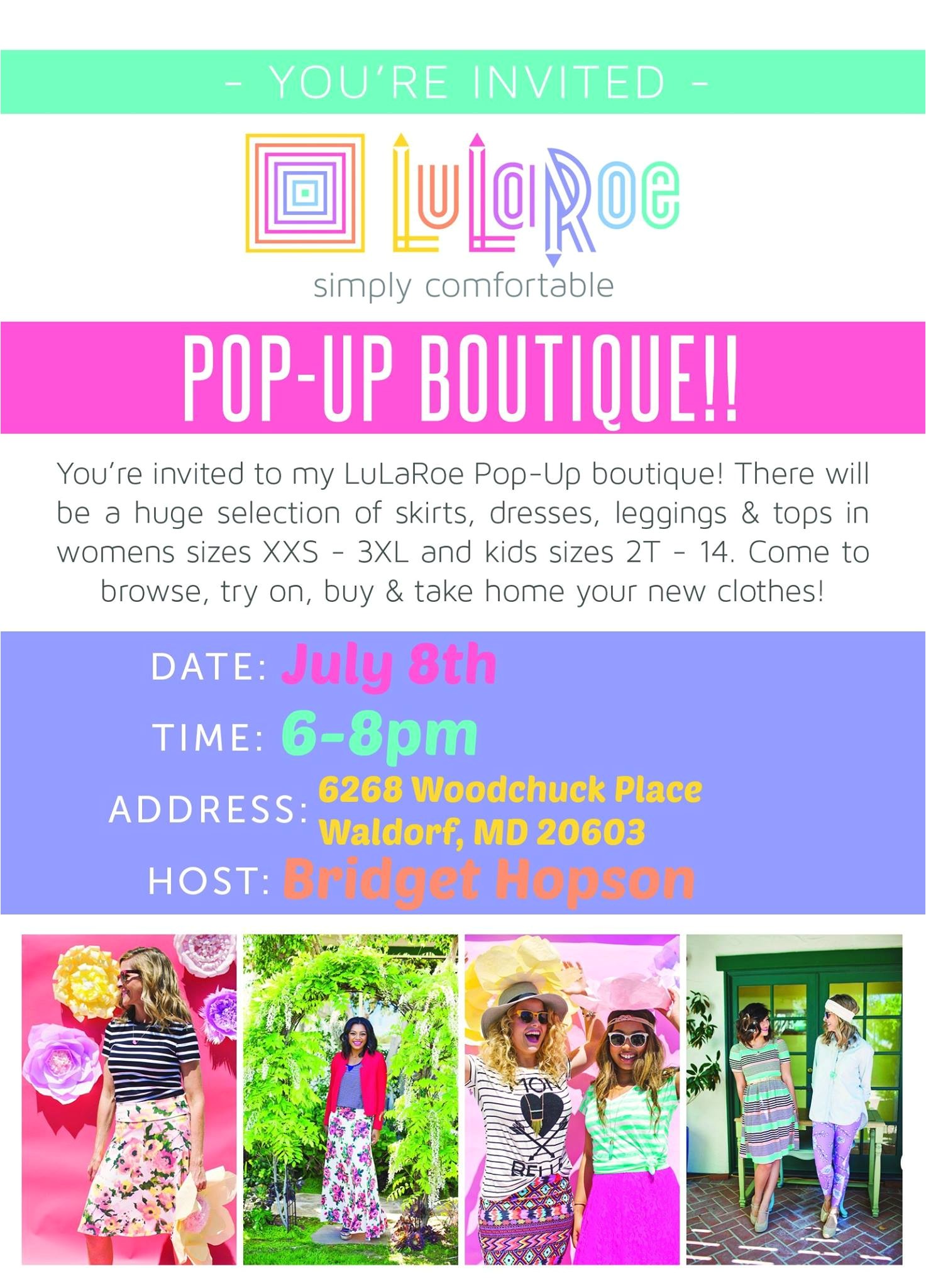 Lularoe Pop Up Party Invite Brid S Lularoe Pop Up Boutique at Lularoe Shannon Gouin Lularoe Pop Up Party Invite Brid S Lularoe Pop Up Boutique at Lularoe Shannon Gouin
