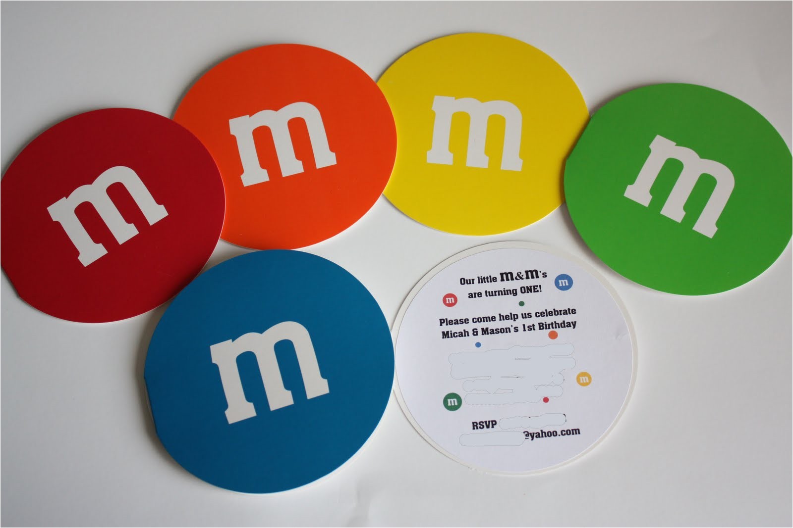 M and M Birthday Invitations 5m Creations M&m Invitations
